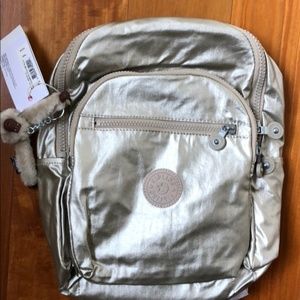Kipling Seoul Small Metallic Backpack